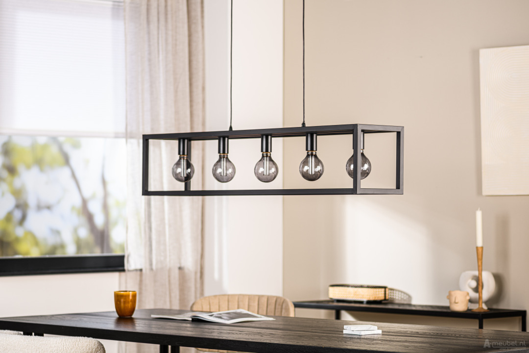 Hanglamp 5-lichts Bella 120cm – foto 3 – A-meubel