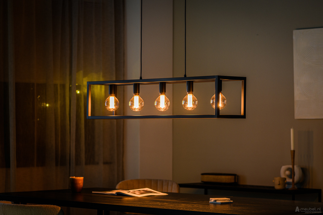 Hanglamp 5-lichts Bella 120cm – foto 4 – A-meubel