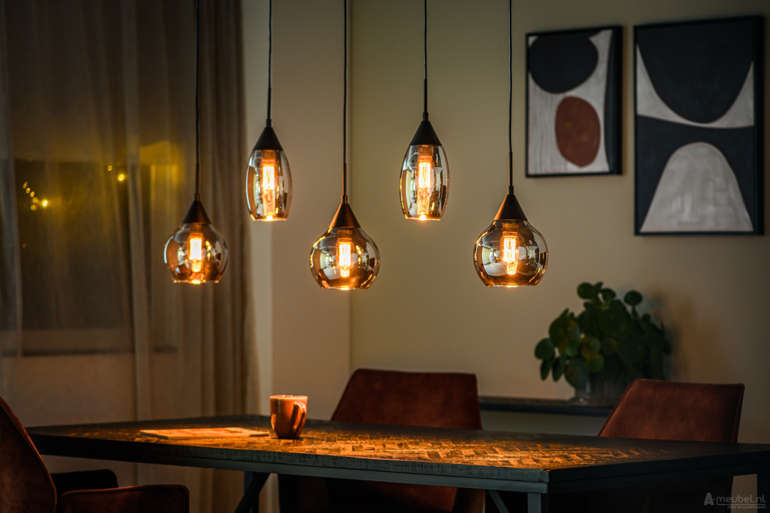 Hanglamp 5-lichts Lola 120cm – foto 4 – A-meubel
