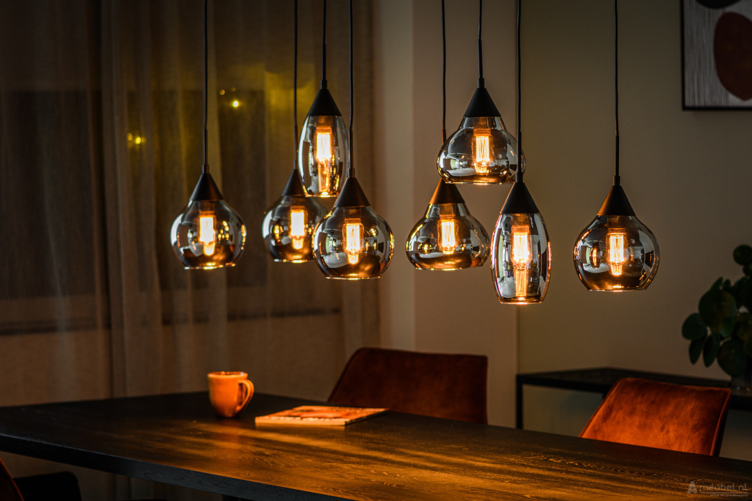 Hanglamp 8-lichts Lola 120cm – foto 4 – A-meubel