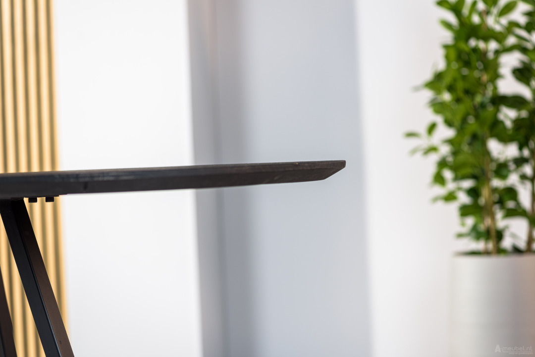 Eettafel Mira Zwart Klein 160cm – foto 8 – A-meubel