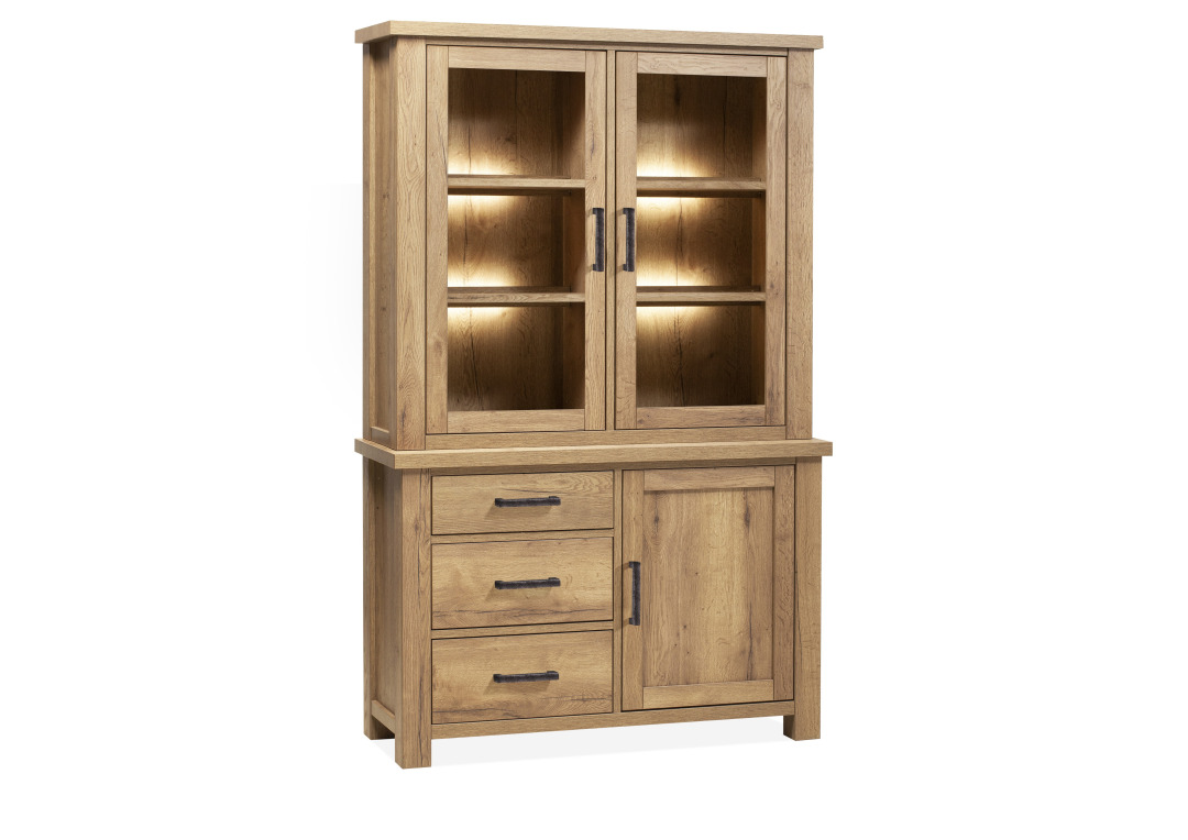 Vitrinekast Midden Nieuwegein 126cm – foto 2 – A-meubel