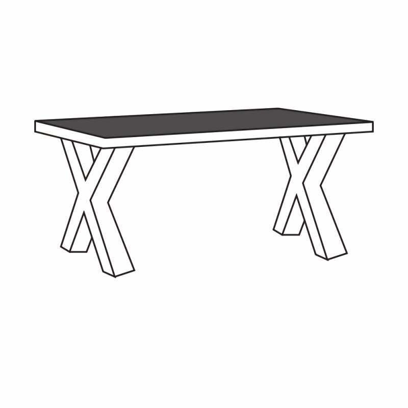 Udenhout Eettafel-X 163cm – foto 2 – A-meubel