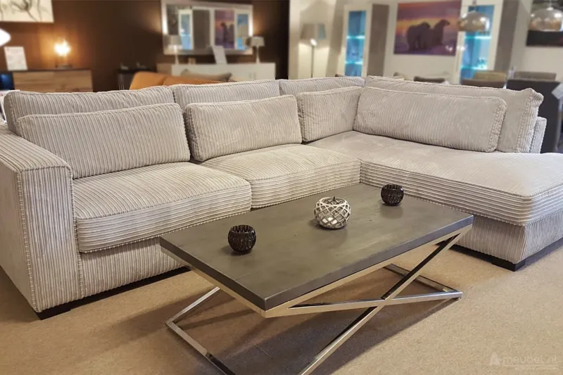Loungebank Almere 2 zits + Longchair 292cm – foto 2 – A-meubel