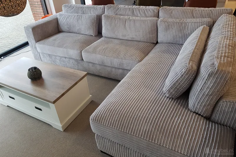 Loungebank Almere 2 zits + Longchair 292cm – foto 5 – A-meubel