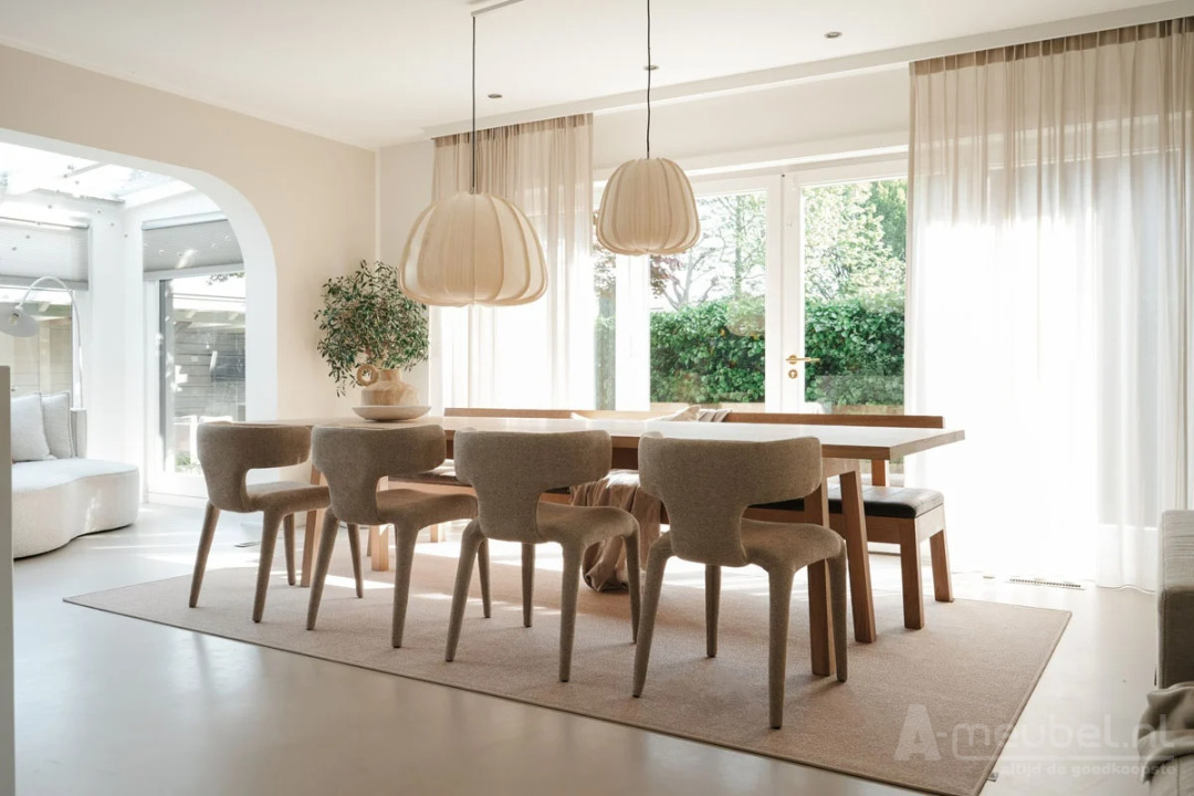 Eetkamerstoel Dave - Taupe Porto - 96101 52cm – foto 7 – A-meubel