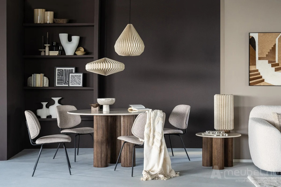 Eetkamerstoel Lynn - Beige Fletcher - 95569 49cm – foto 9 – A-meubel