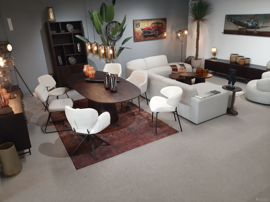 Eettafel Aron ovaal 300x110 - Bruin - 95672 300cm – foto 5 – A-meubel