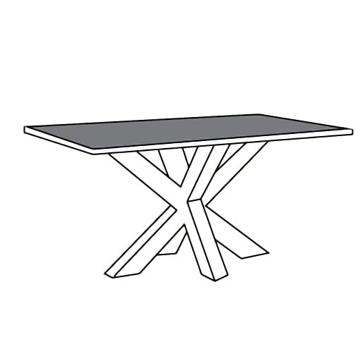 Emmen Eettafel-MM 164cm – foto 2 – A-meubel