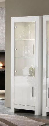 Kolomkast Glas Marknesse Wit 64cm – foto 3 – A-meubel