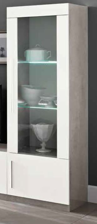 Kolomkast Glas Giethoorn Marmer Wit 58cm – foto 4 – A-meubel