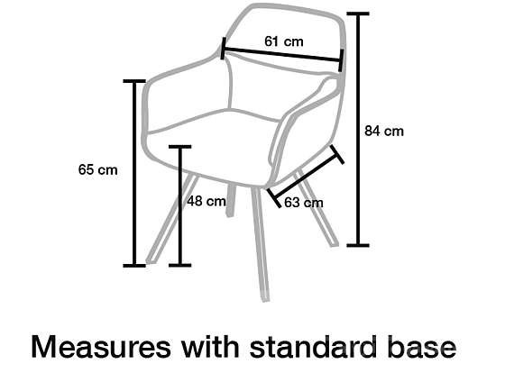 Leo Eetkamerstoel 61cm – foto 6 – A-meubel