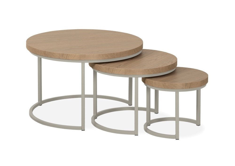 Houten Salontafel Set van 3 40cm – foto 2 – A-meubel