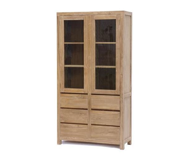 Vitrinekast Corona Vtrine 2 drs 100cm – foto 2 – A-meubel