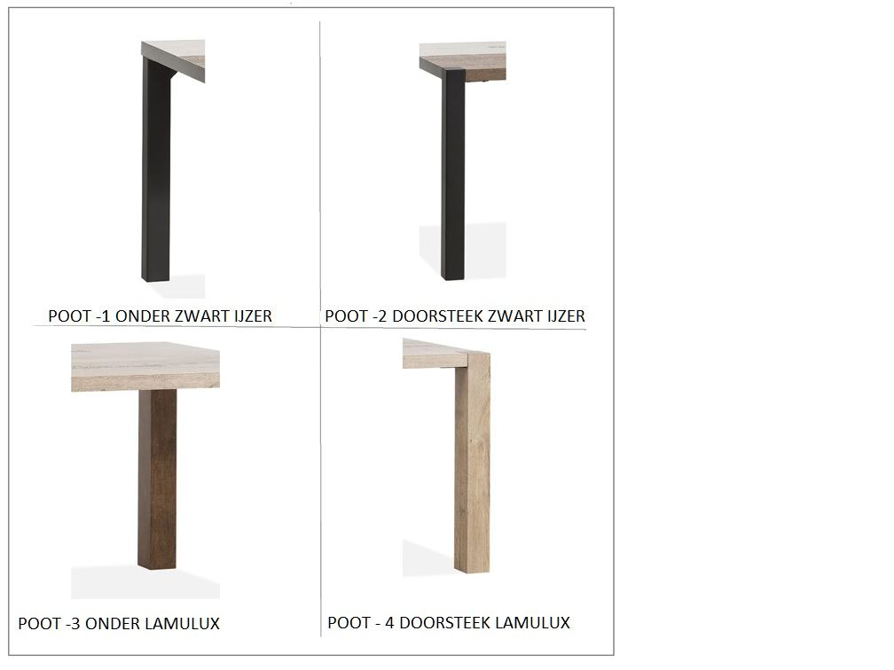 Spijkenisse Eettafel 120cm – foto 2 – A-meubel