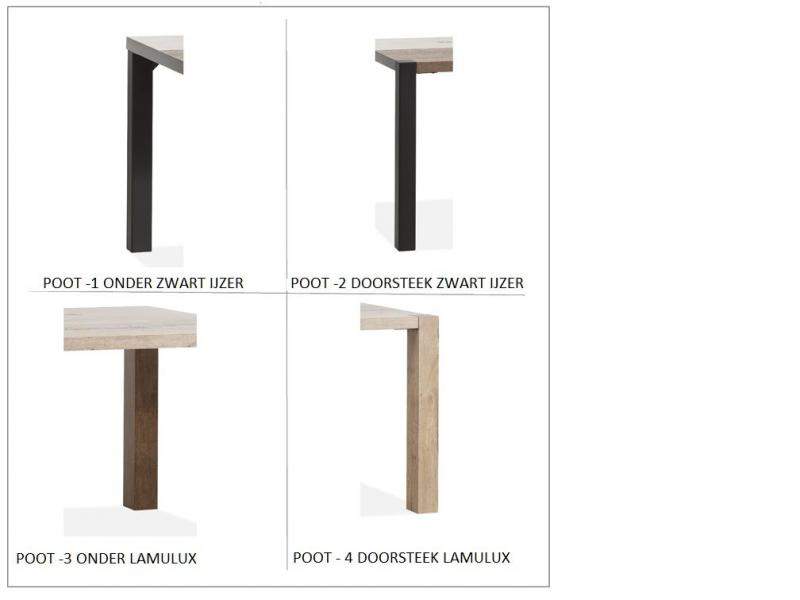 Spijkenisse Eettafel 1 80x80cm – foto 2 – A-meubel