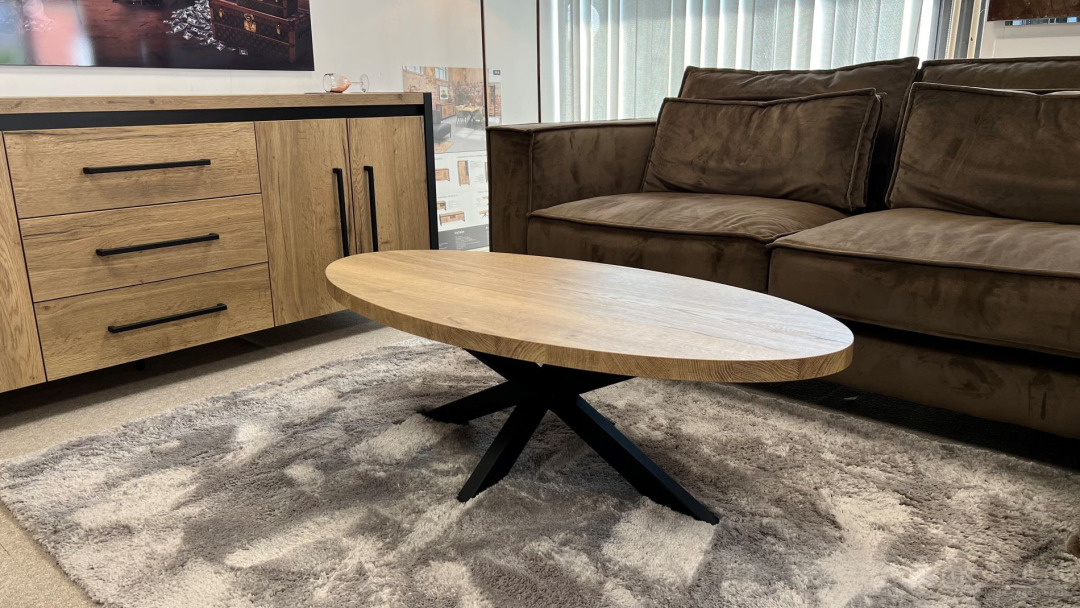 Salontafel Ovaal Lynn 135cm – foto 2 – A-meubel
