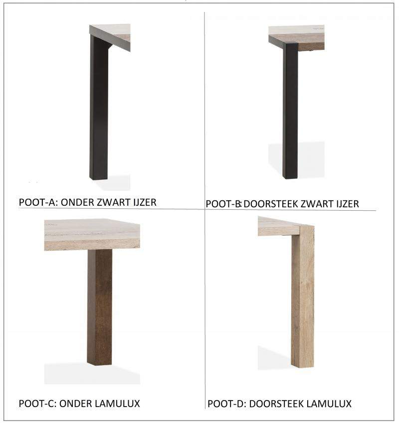 Spijkenisse Eettafel 3 160x90cm – foto 2 – A-meubel