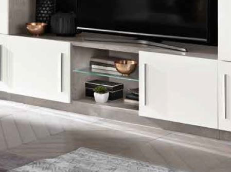 Giethoorn TV meubel Klein Marmer Wit 156cm – foto 2 – A-meubel