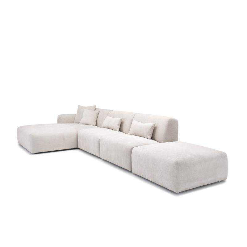 Veenendaal Longchair + 1 zit + Gestoffeerde Tafel + 1 zit + Pouffe – foto 6 – A-meubel