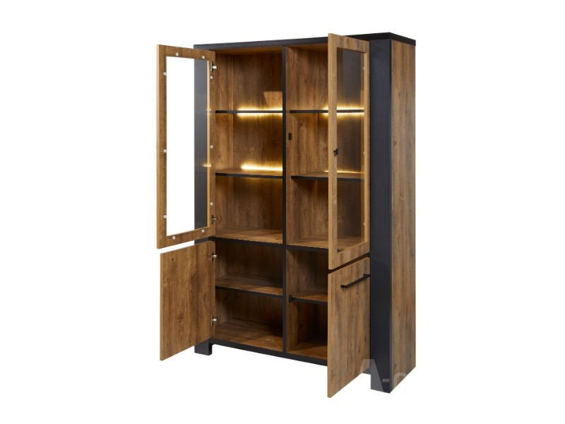 Vitrinekast Saasveld 130cm – foto 2 – A-meubel