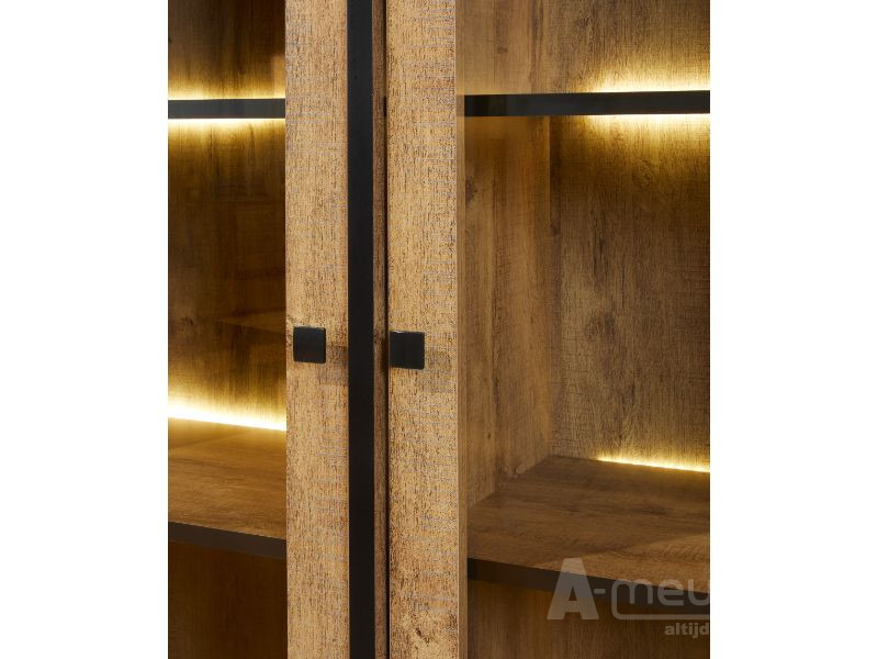 Vitrinekast Saasveld 130cm – foto 3 – A-meubel