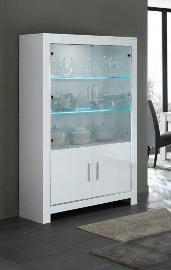 Marknesse Vitrinekast Wit 112cm – foto 2 – A-meubel