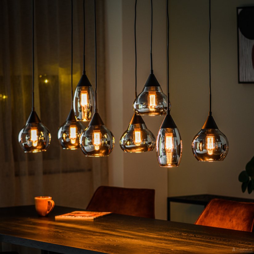 Hanglamp 8-lichts Lola 120cm – foto 2 – A-meubel