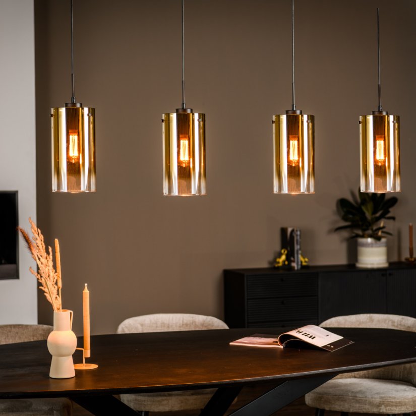 Hanglamp 4 lichts Goud 120cm – A-meubel