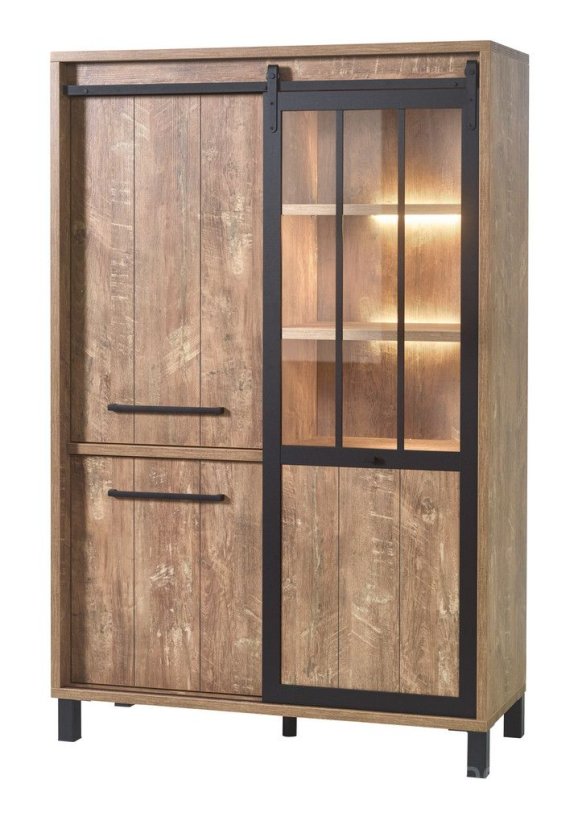 Barkast Alphen Oranje Teakhout 122cm – A-meubel