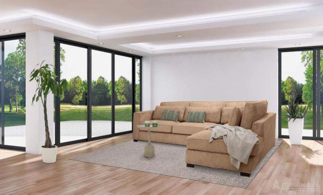 Almere Ottomaan Beige – A-meubel