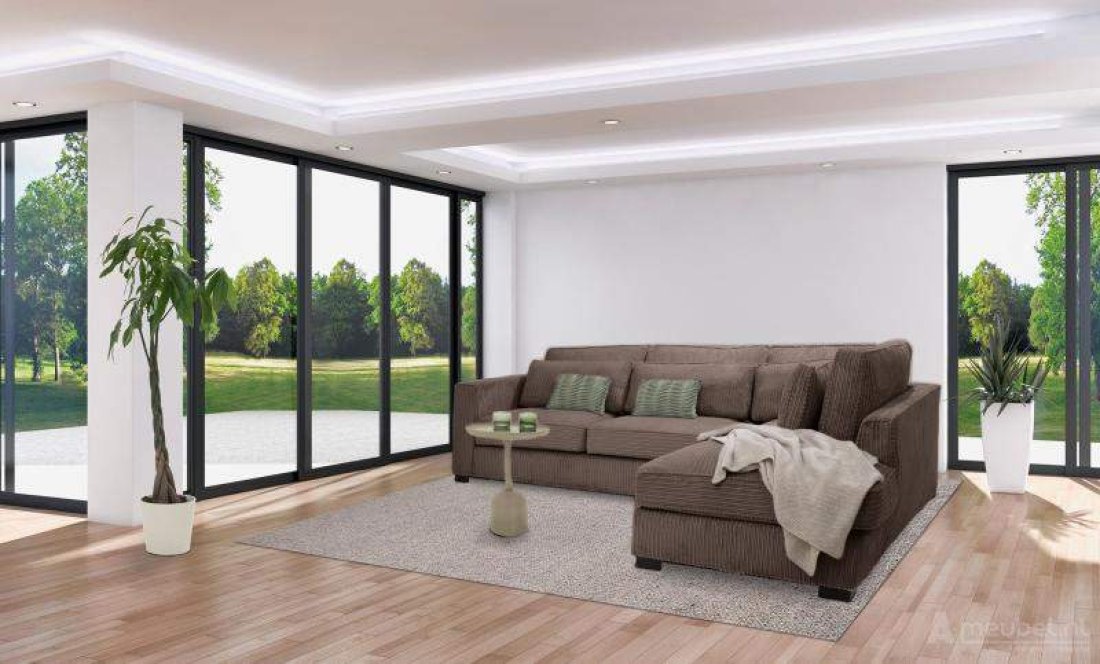 Almere Ottomaan Bruin – A-meubel