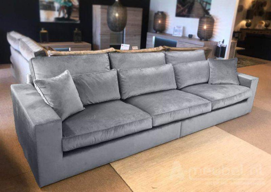 Bank XL Terheijden in zilver – A-meubel