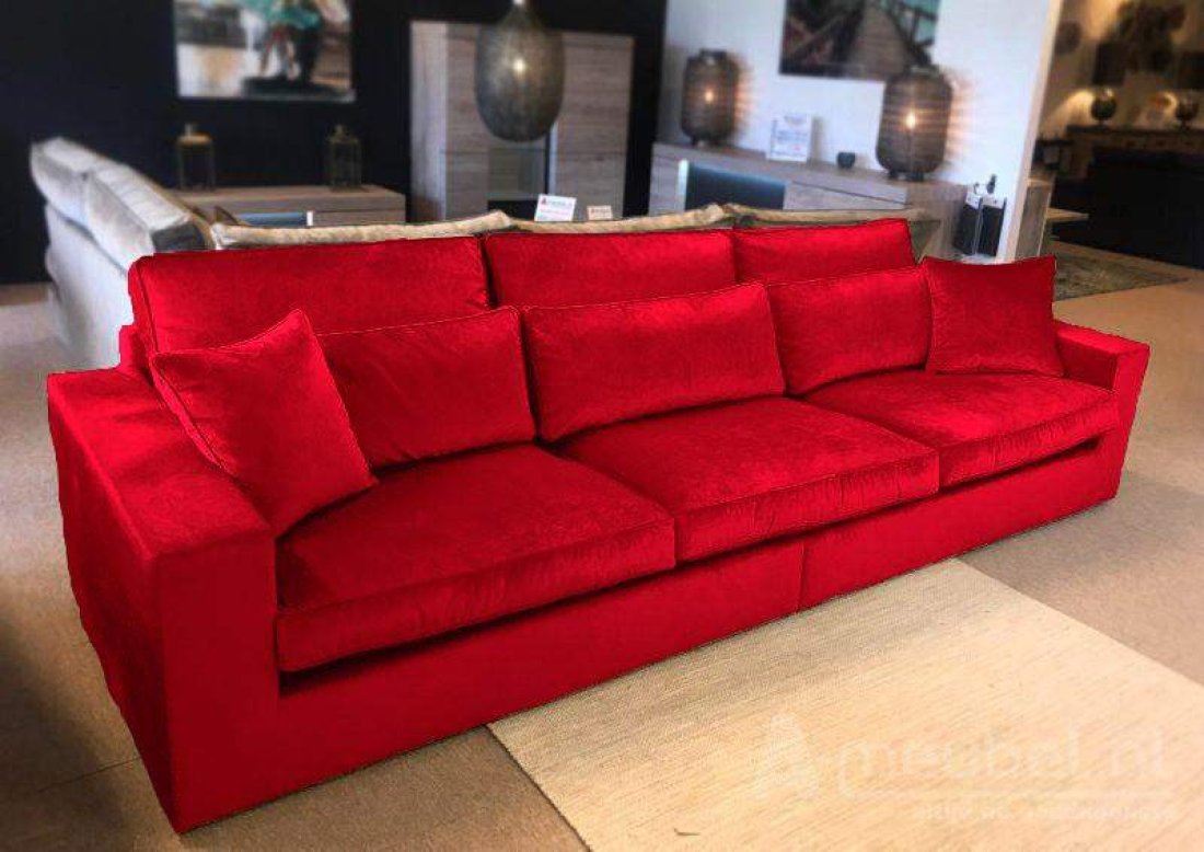 Bank XL Terheijden Rood – A-meubel