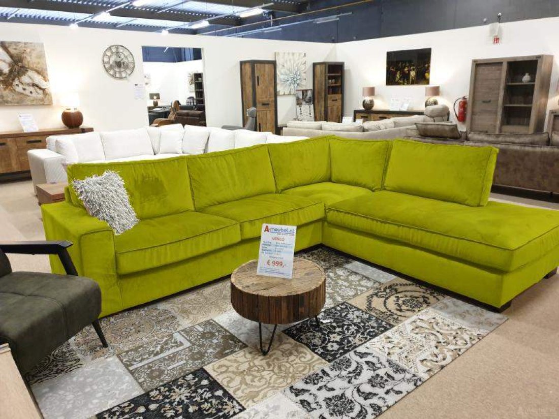 Hoekbank Follega Groen – A-meubel