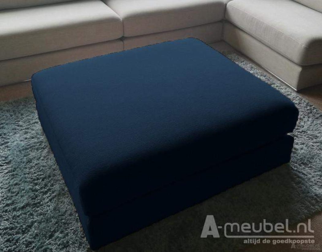 Amersfoort Pouffe 113x103cm Blauw – A-meubel