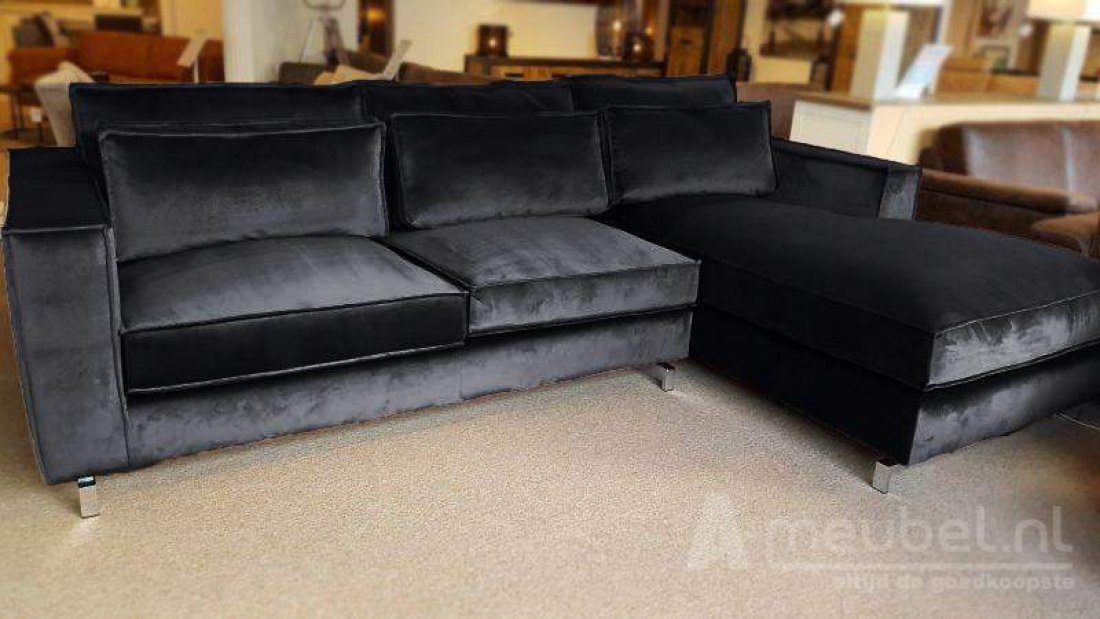 Indijk Longchair Antraciet – A-meubel