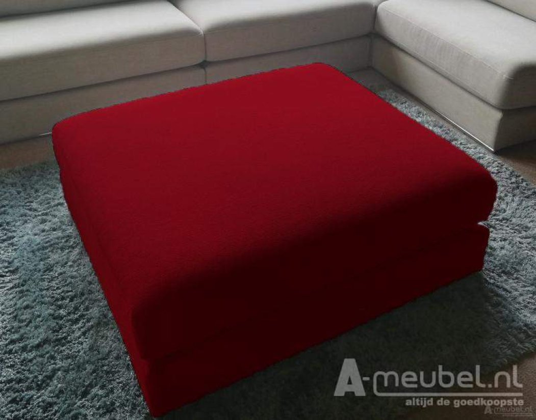 Amersfoort Pouffe 113x103cm Rood – A-meubel