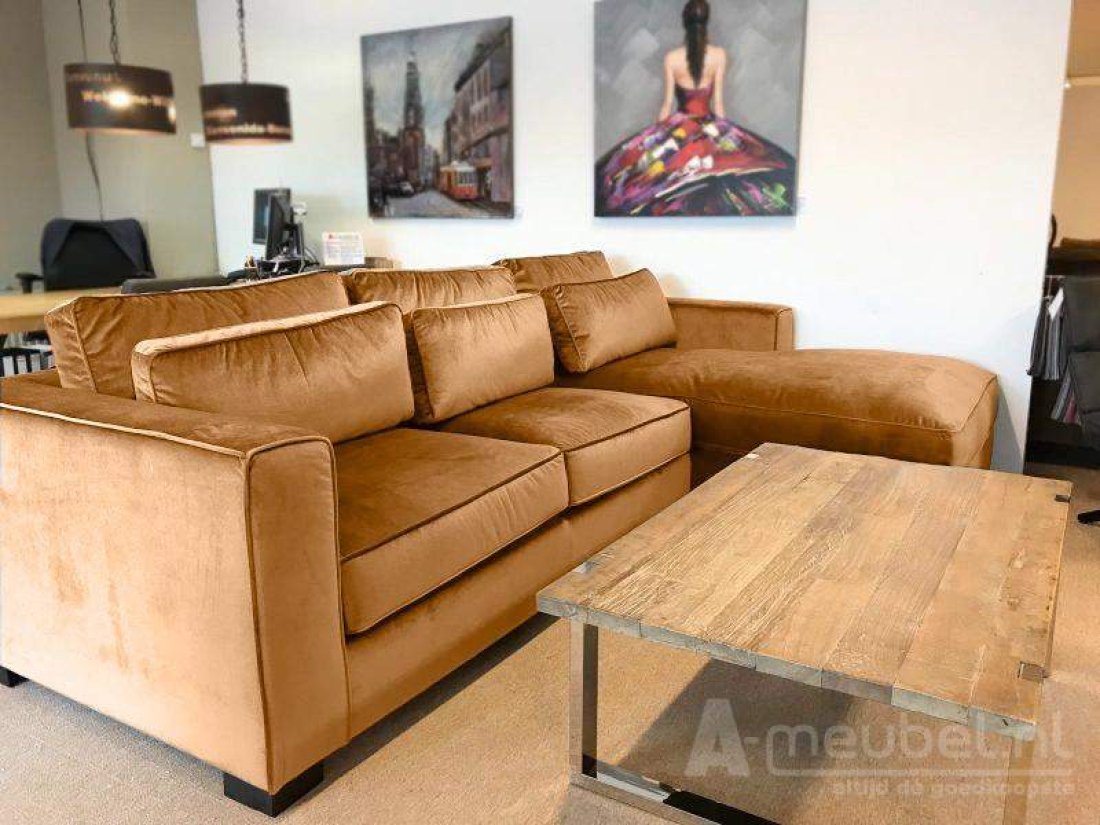 Amsterdam Longchair Cognac – A-meubel