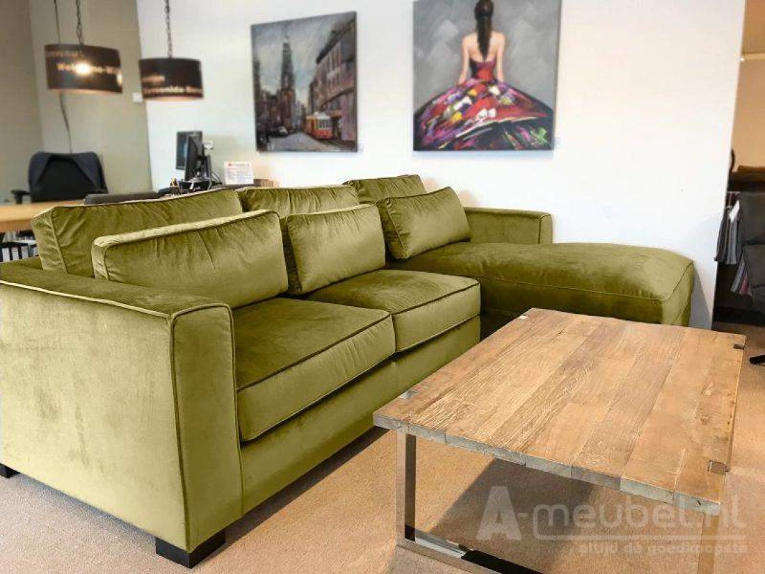 Amsterdam Hocker B65 x D48 x H43cm Groen – A-meubel