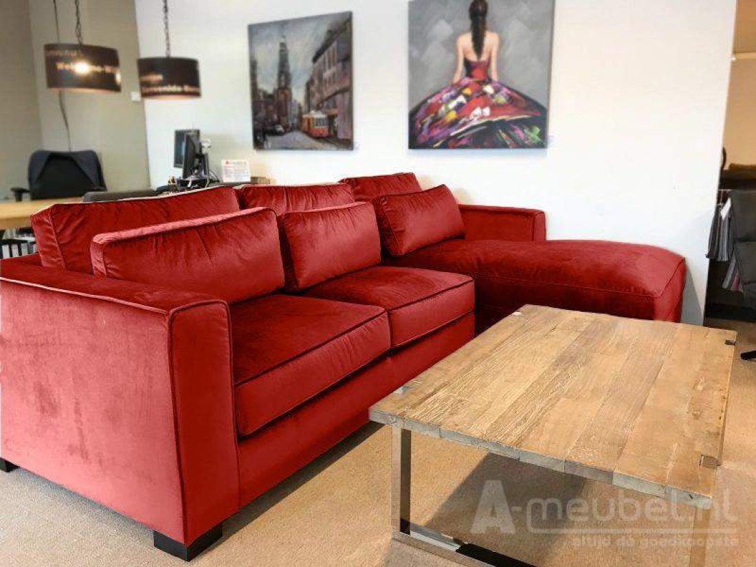 Amsterdam Hocker B65 x D48 x H43cm Rood – A-meubel