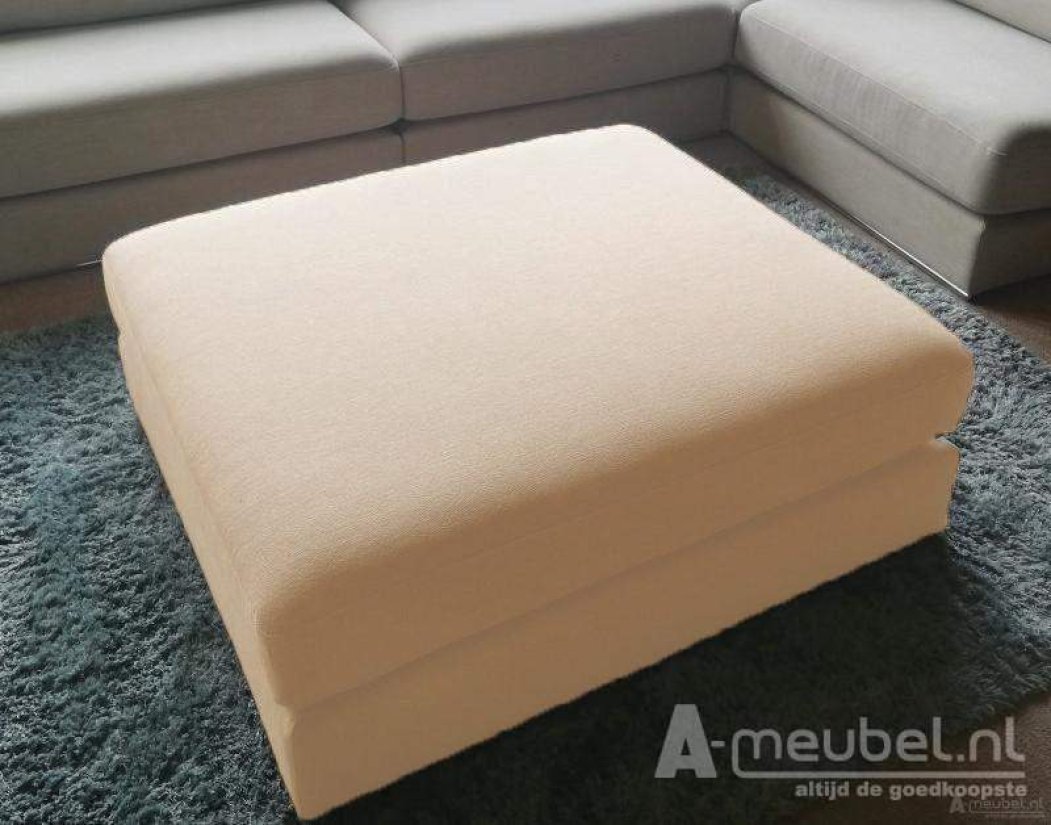 Amersfoort Pouffe 113x103cm Creme – A-meubel