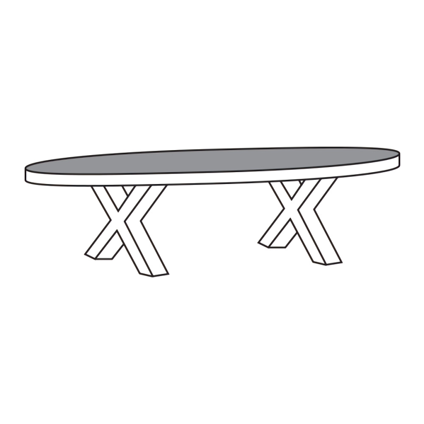 Pieterburen Salontafel TOV13-X 135cm – A-meubel
