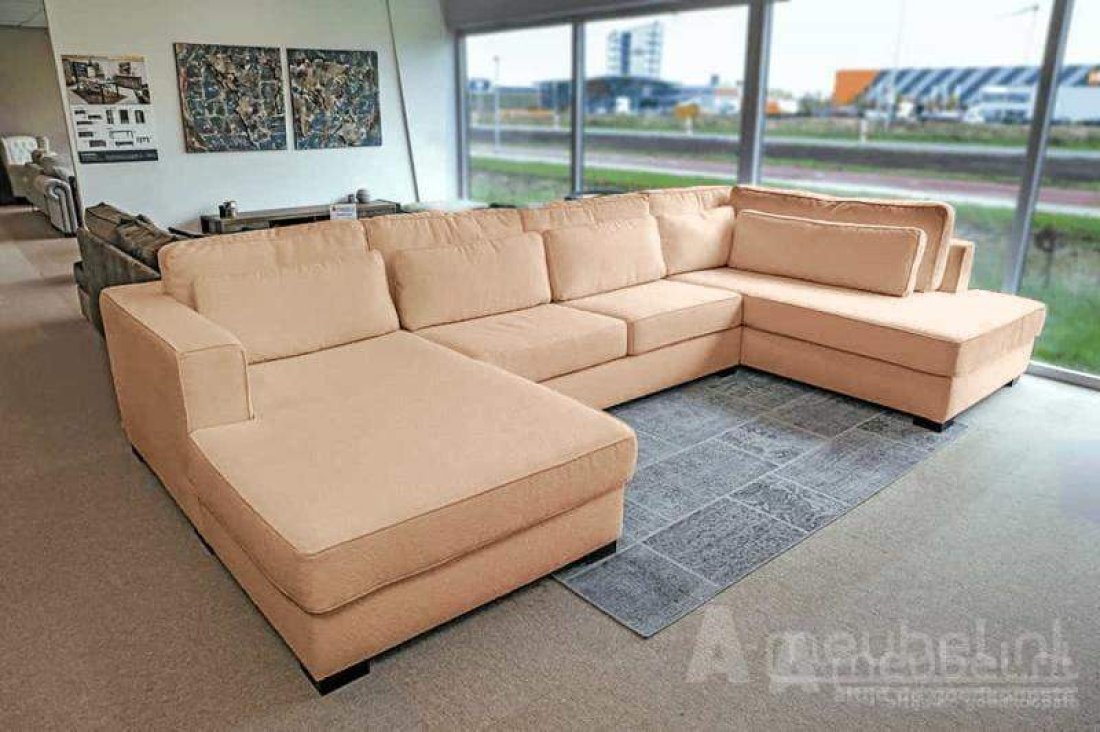 Arnhem U-Bankstel Creme – A-meubel