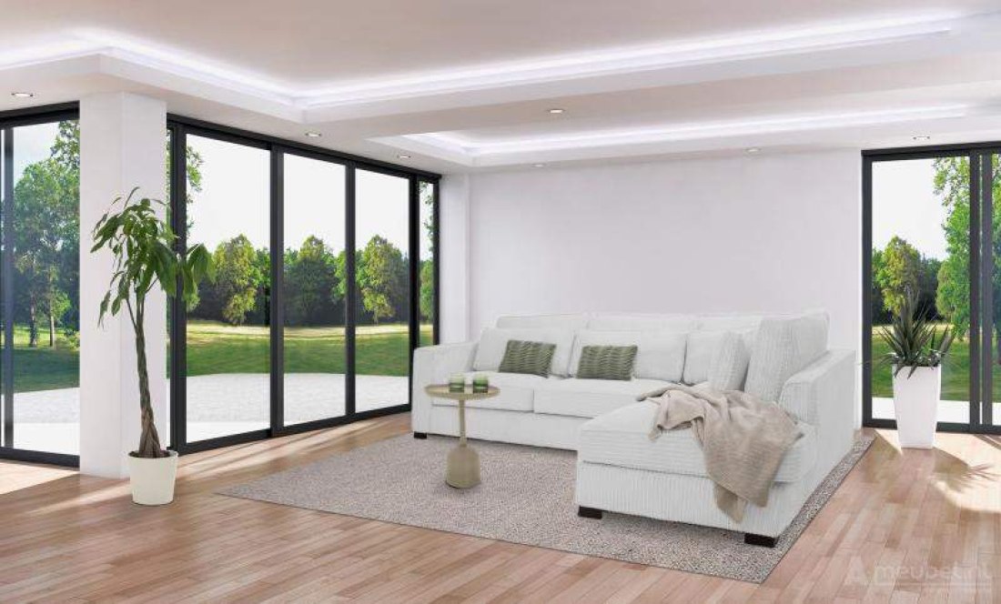 Almere Ottomaan Wit – A-meubel