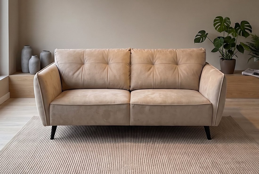 Rechte bank Akker Bankstel 2 Zits in beige – foto 2 – A-meubel