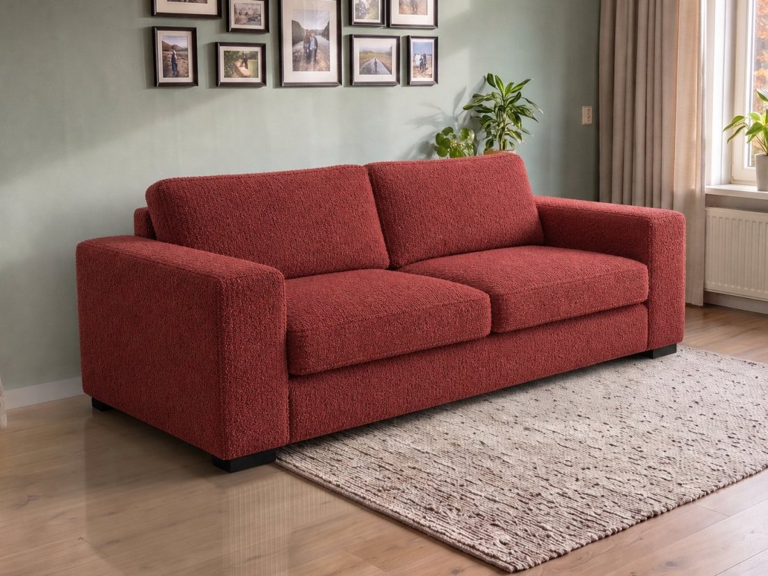 Almere 2.5 Zits in rood – kleurimpressie – A-meubel