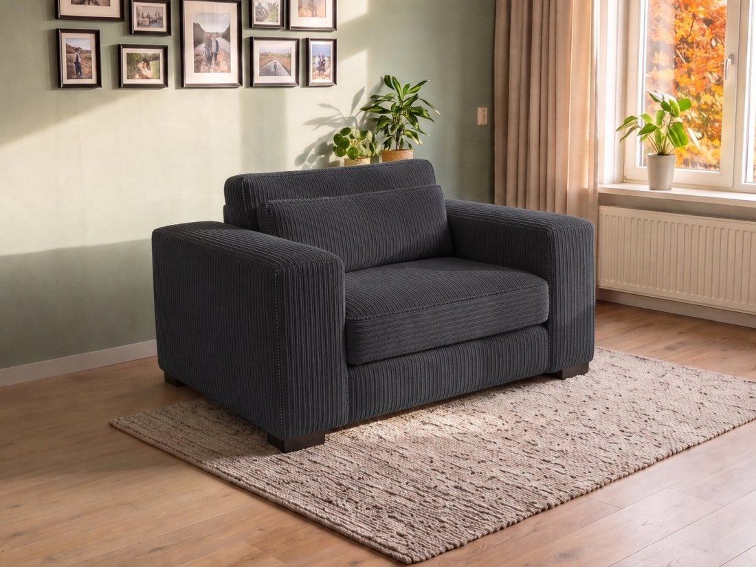 Almere Loveseat in antraciet – kleurimpressie – A-meubel