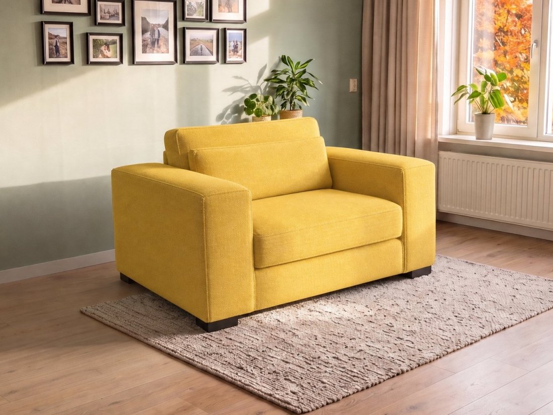 Almere Loveseat in geel – kleurimpressie – A-meubel