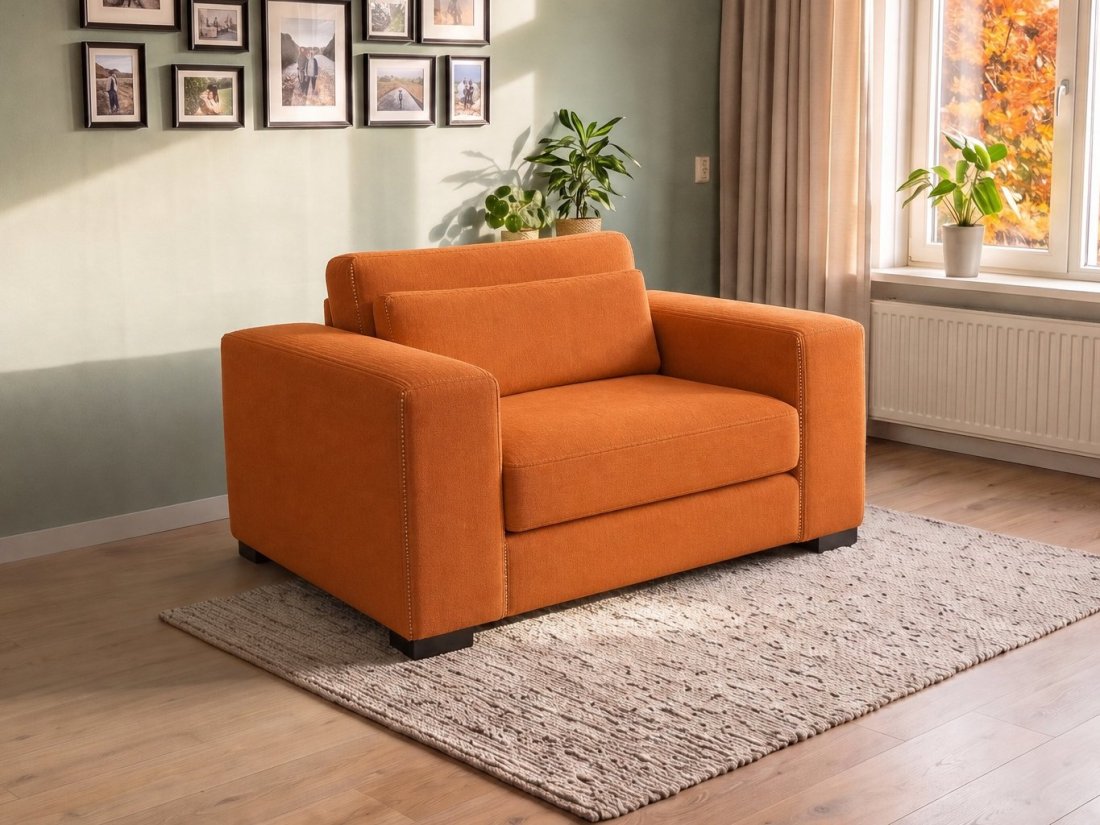 Almere Loveseat in oranje – kleurimpressie – A-meubel